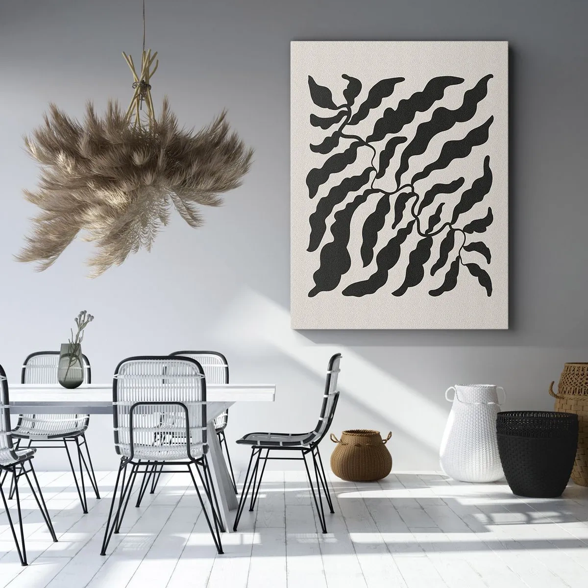Obraz na plátně - Povaha čtverce - 45x80 cm
