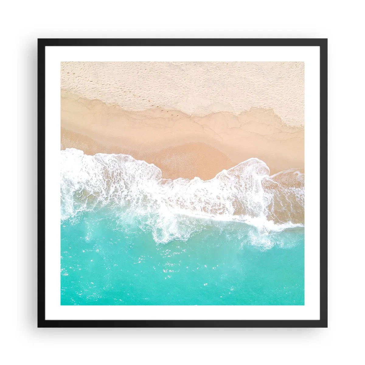 Plakát v černém rámu - Mazlivý dotek - 60x60 cm