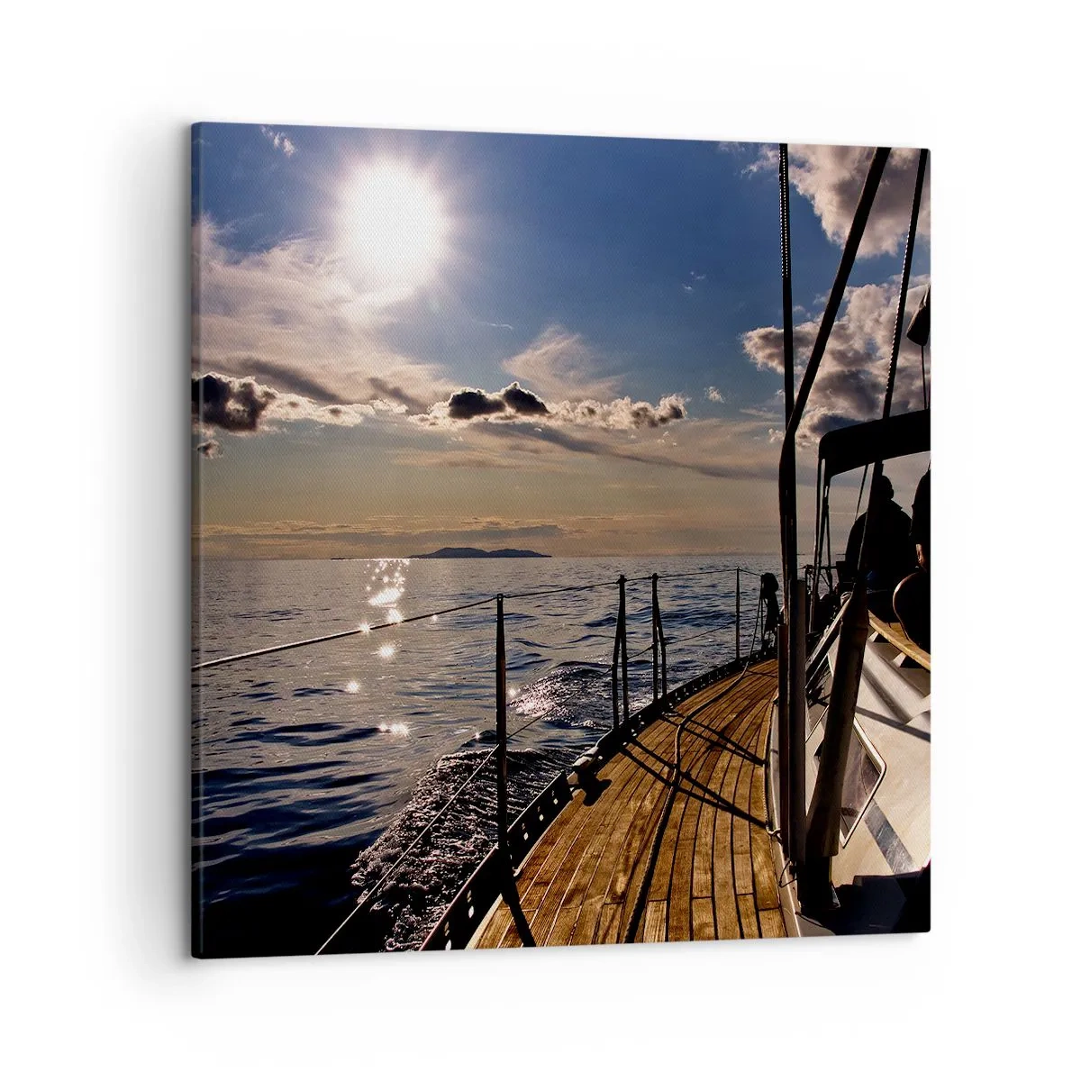 Obraz na plátně - Plavba směrem ke slunci - 50x50 cm