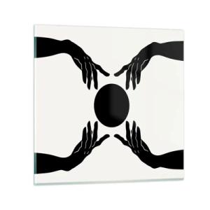 Obraz na skle - Tajné znamení - 70x70 cm