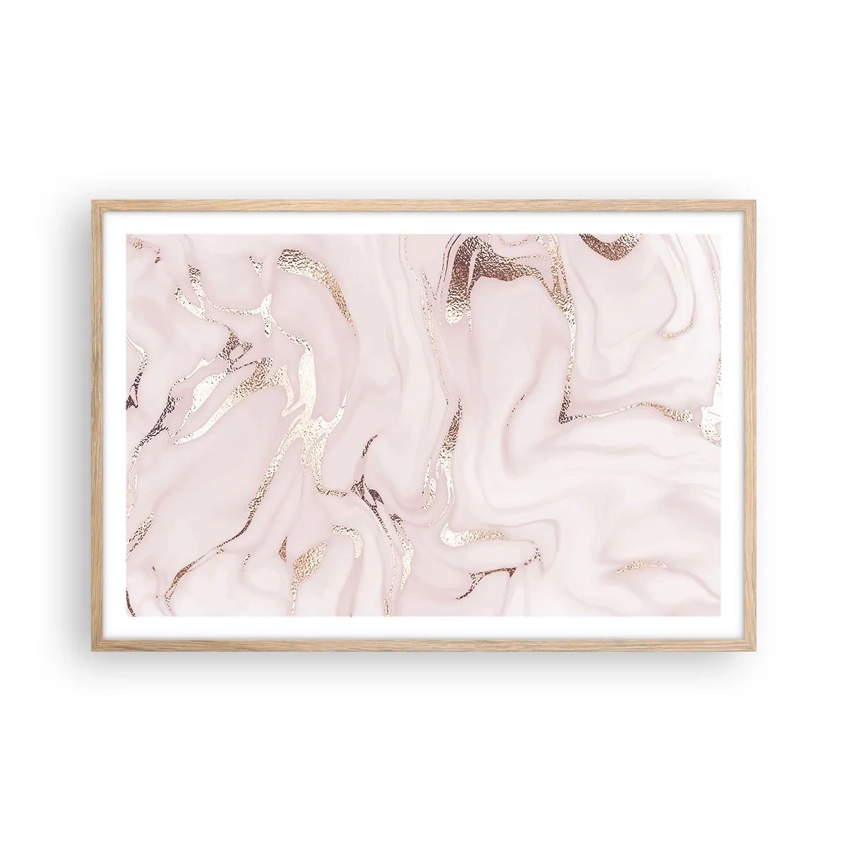 Plakát v rámu světlý dub - V růžovém šílenství - 91x61 cm