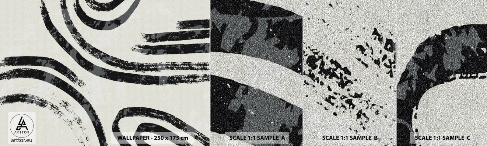 Vzor Fototapety Premium Sand - Napůl zastavený - Minimalismus, Pomlčky, Boho - 100x30 cm