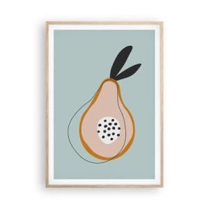 Plakát v rámu světlý dub - Pronikání do podstaty věcí - 70x100 cm