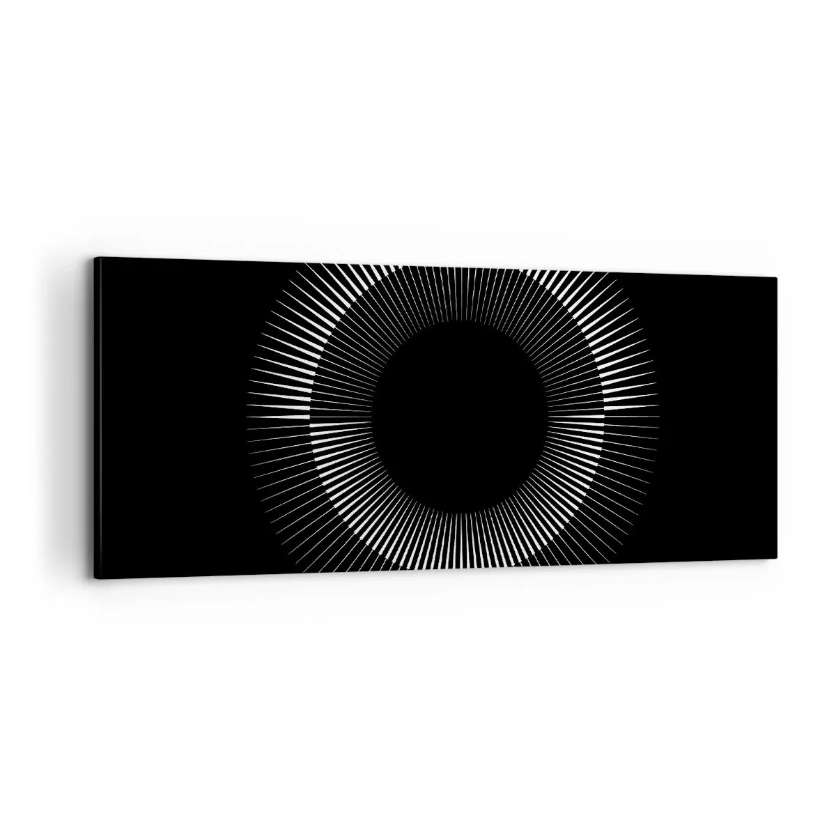 Obraz na plátně - Černé slunce - 100x40 cm