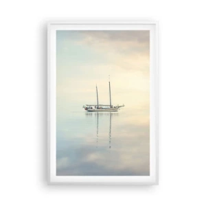 Plakát v bílém rámu - V moři ticha - 61x91 cm