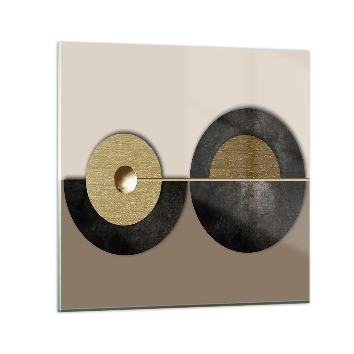 Obraz na skle - Variace kolem kruhu - 70x70 cm