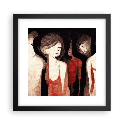 Plakát v černém rámu - Madony z temnoty - 30x30 cm