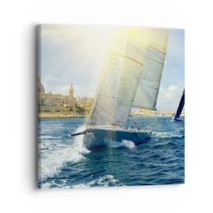 Obraz na plátně - Čas odjet z města - 40x40 cm