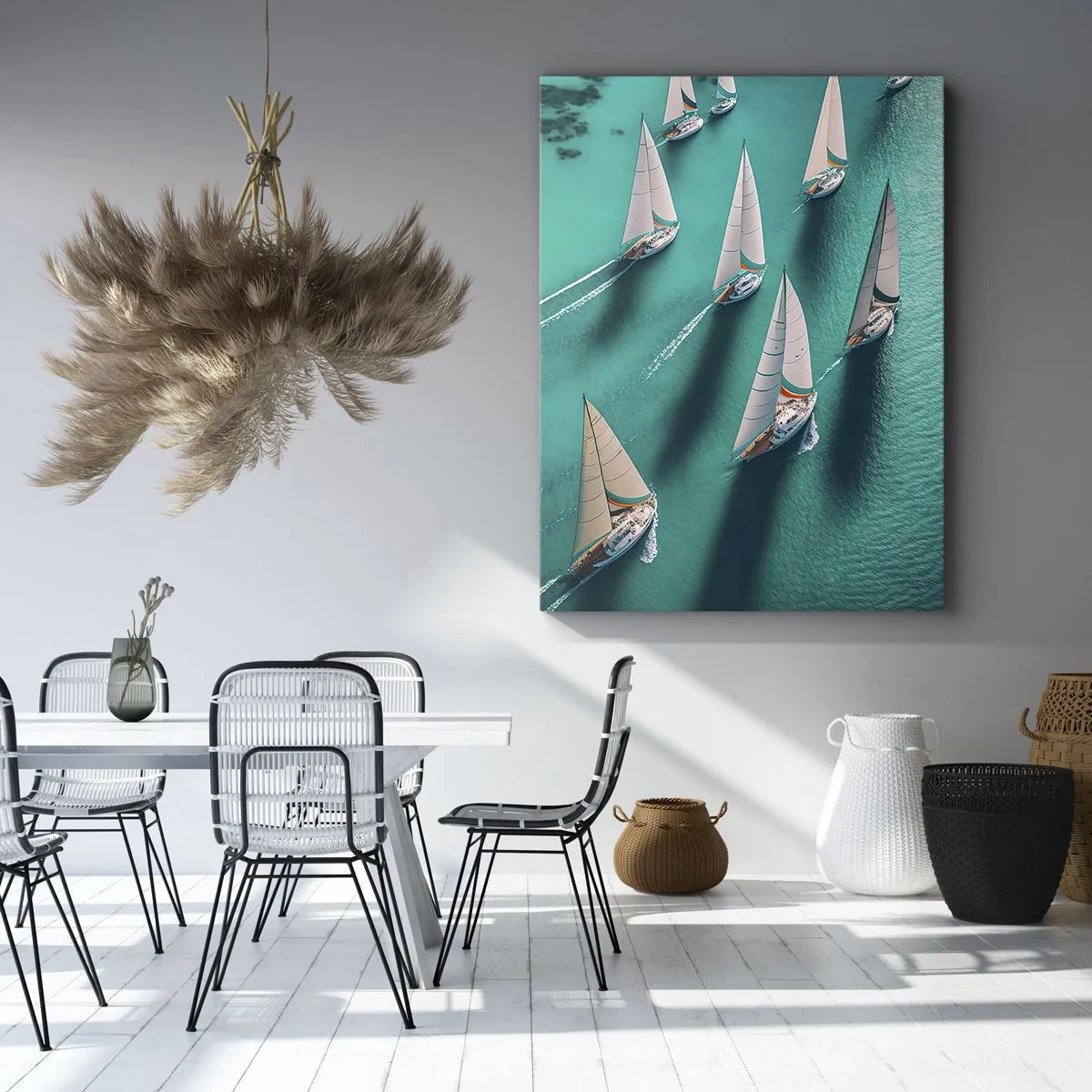 Obraz na plátně - Zápasení s větrem - 50x70 cm