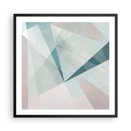 Plakát v černém rámu - V klidu, ale dynamicky - 60x60 cm