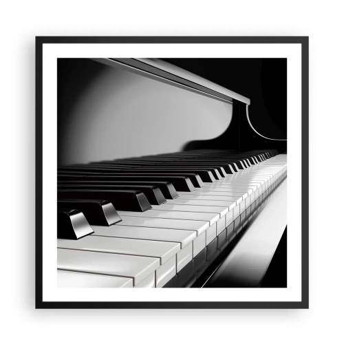 Plakát v černém rámu - Harmonie tvarů a barev - 60x60 cm