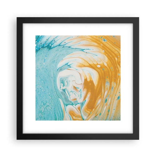 Plakát v černém rámu - Pastelový vír - 30x30 cm