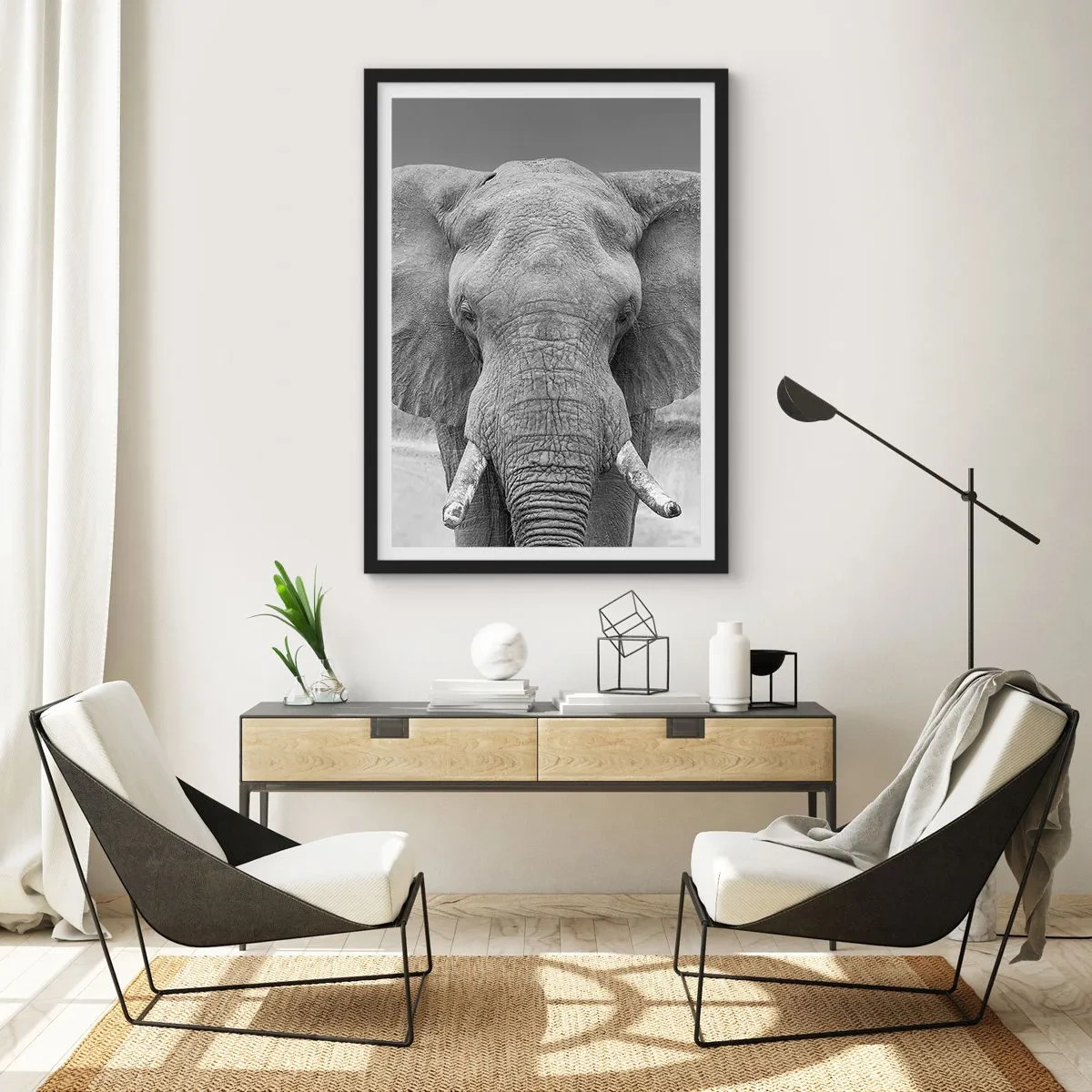 Plakát v černém rámu - Vítejte v mém světě - 70x100 cm
