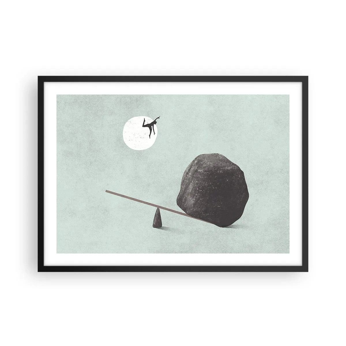 Plakát v černém rámu - Splněný sen - 70x50 cm