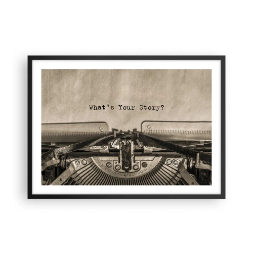 Plakát v černém rámu - Pověz mi - 70x50 cm