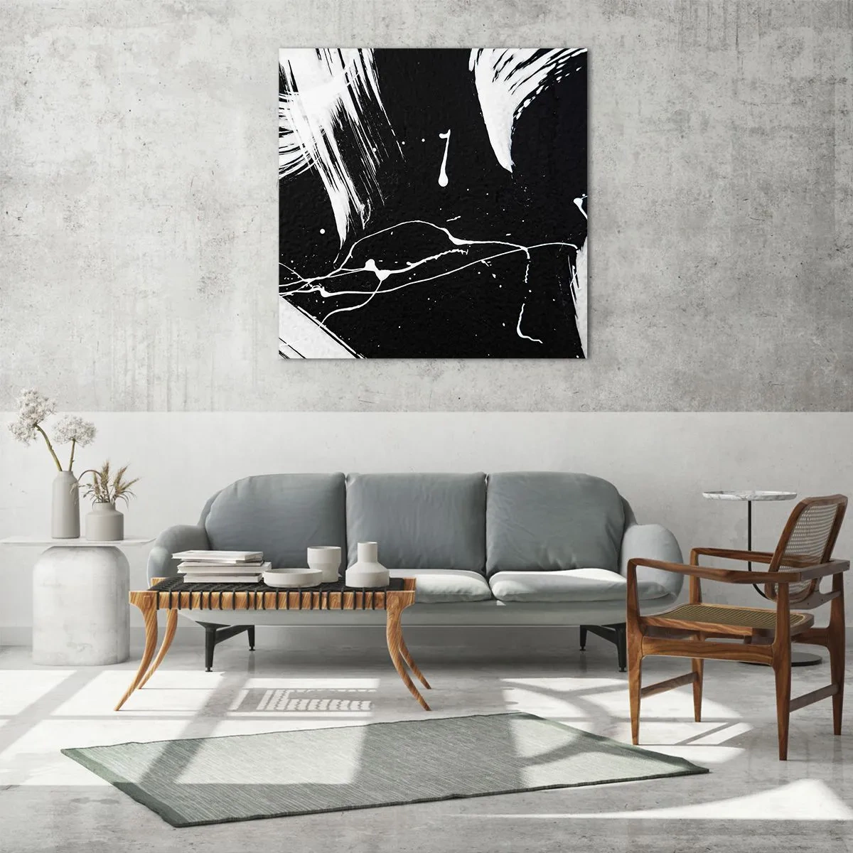 Obraz na skle - Prolomit temnotu - 50x50 cm