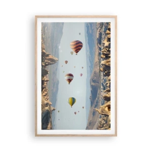 Plakát v rámu světlý dub - Zde je možné vše - 61x91 cm