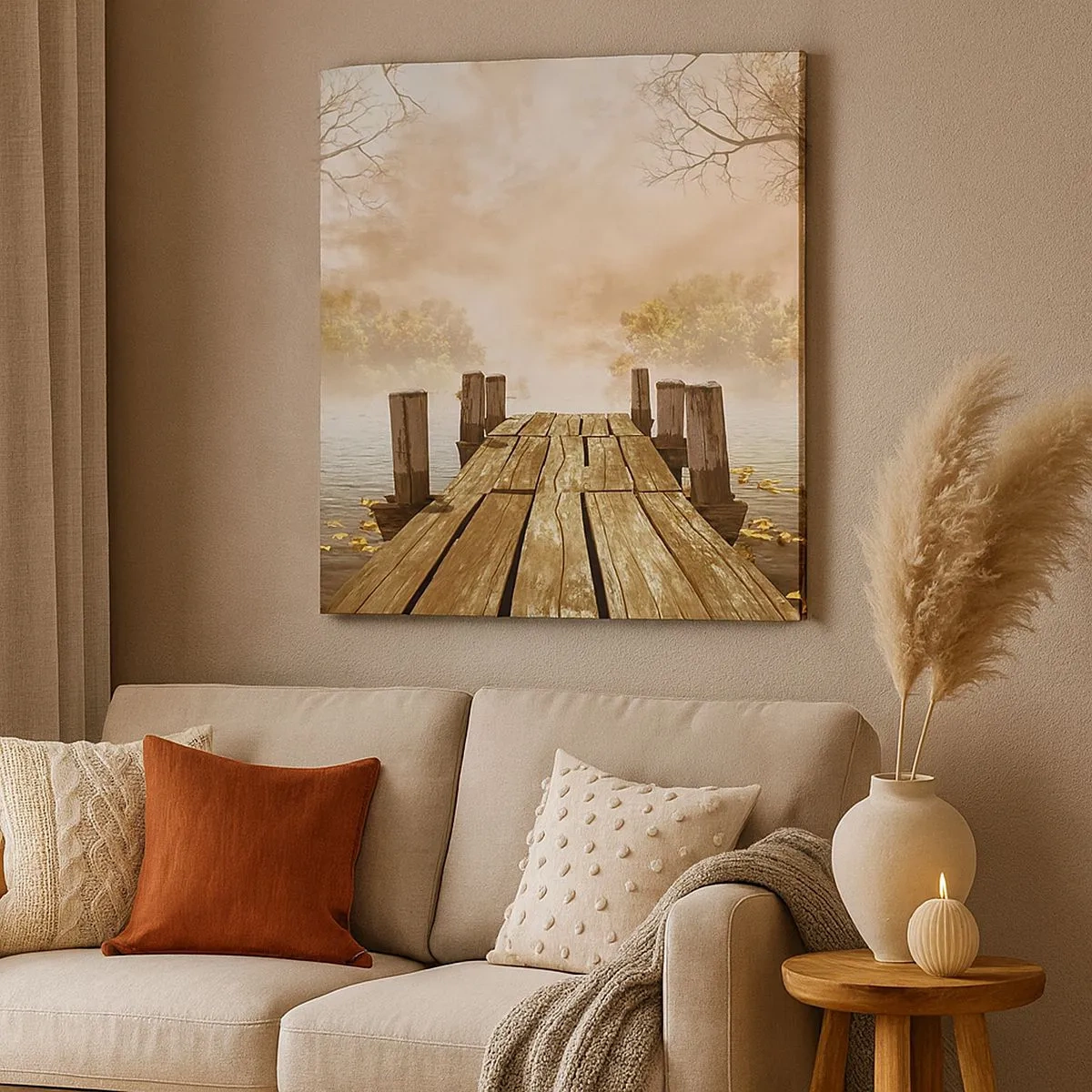 Obraz na plátně - Jemný smutek podzimu - 30x30 cm