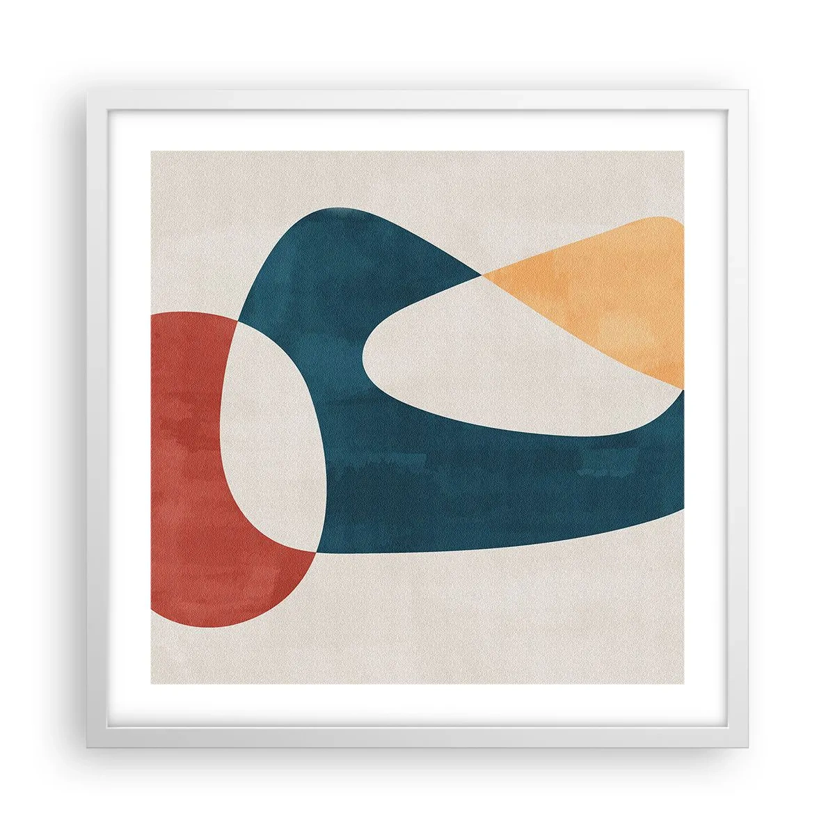 Plakát v bílém rámu - Vlivy a metamorfózy - 50x50 cm