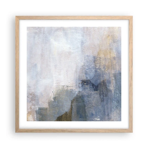 Plakát v rámu světlý dub - Tóny a akordy barev - 50x50 cm