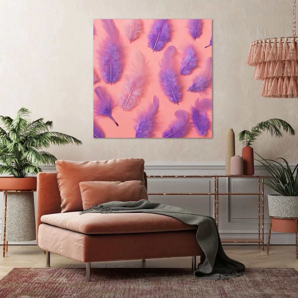 Obraz na plátně - Liliový pták touhy - 50x50 cm