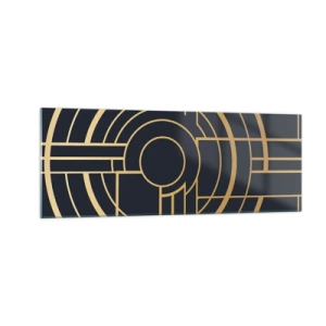 Obraz na skle - Obraty události - 140x50 cm