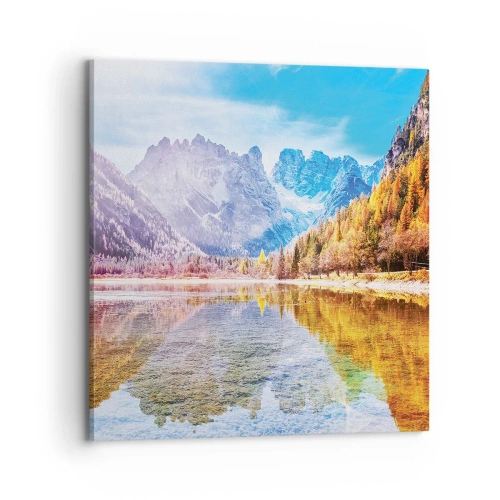 Obraz na plátně - A v horách už je podzim - 70x70 cm