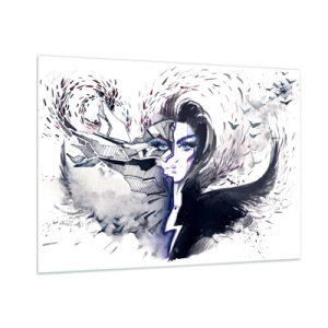 Obraz na skle - Démonická a krásná - 100x70 cm