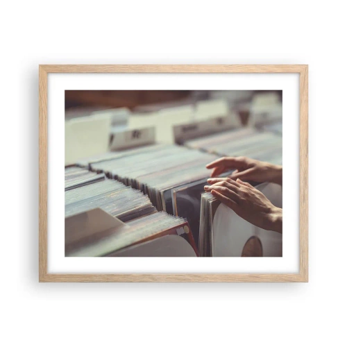 Plakát v rámu světlý dub - Hledání emocí - 50x40 cm