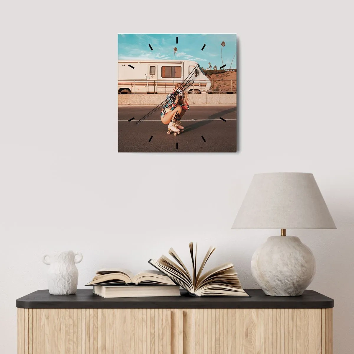 Nástěnné hodiny - Usmějte se! - 40x40 cm