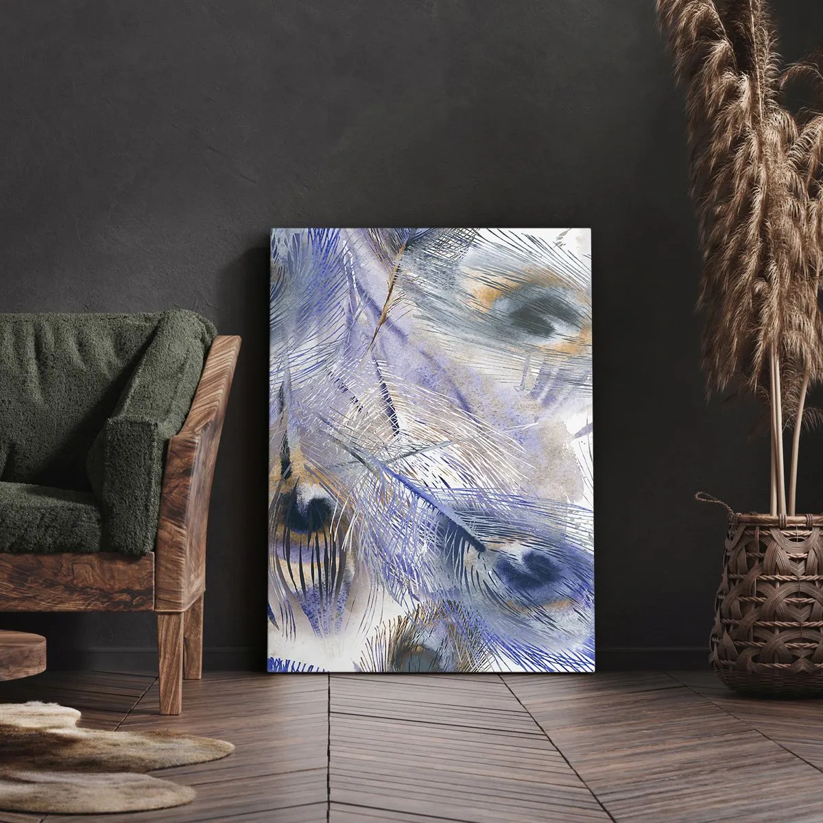 Obraz na plátně - Kompozice pavího oka - 50x70 cm