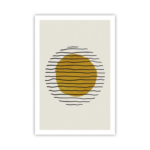 Plakát - Abstrakce chvějící se žárem - 61x91 cm