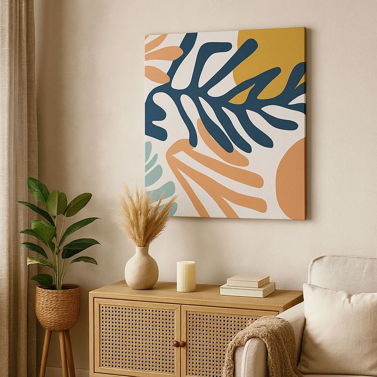 Obraz na plátně - Korálová moře - 30x30 cm