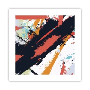 Plakát - Dynamická kompozice - 40x40 cm