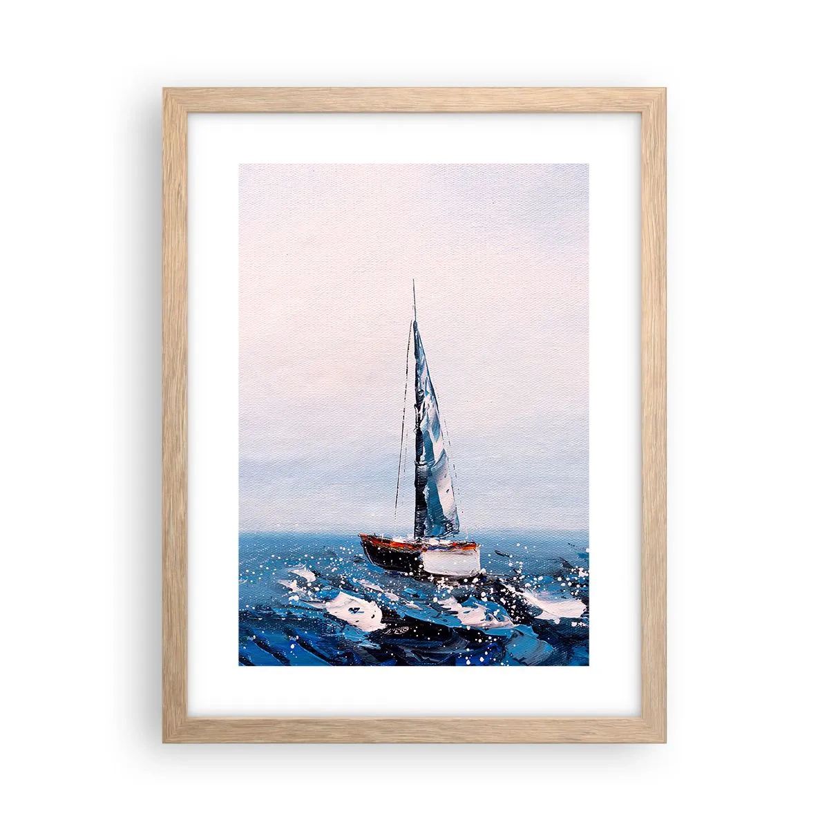 Plakát v rámu světlý dub - Bratrství větru - 30x40 cm