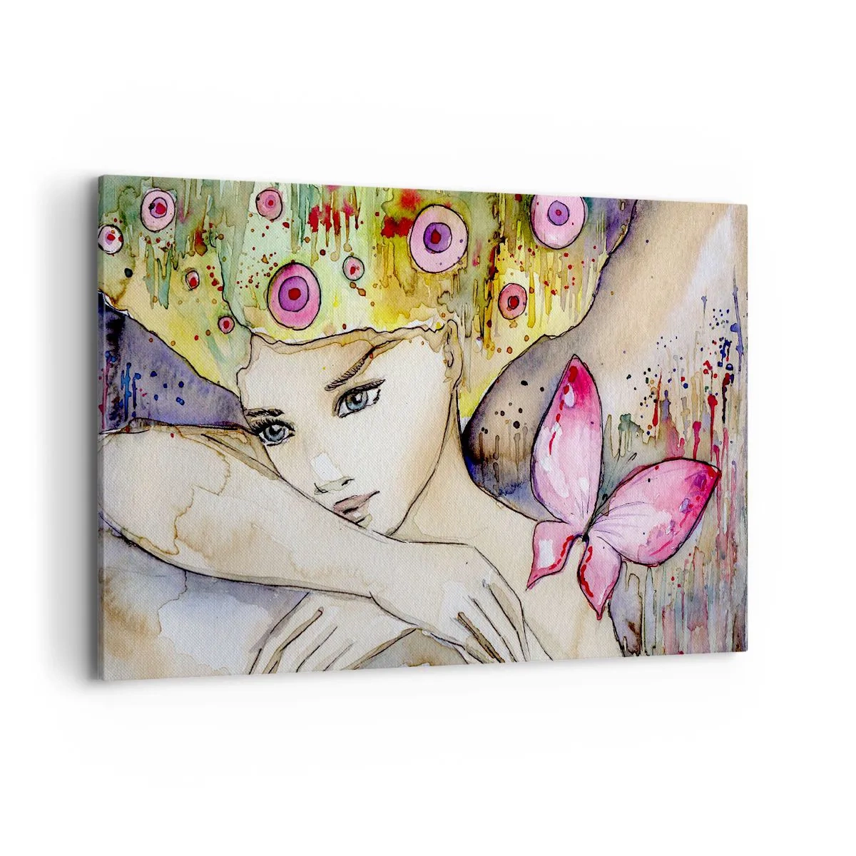 Obraz na plátně - Motýlí princezna - 120x80 cm