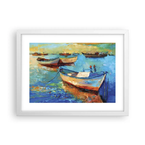 Plakát v bílém rámu - V jižním zálivu - 40x30 cm