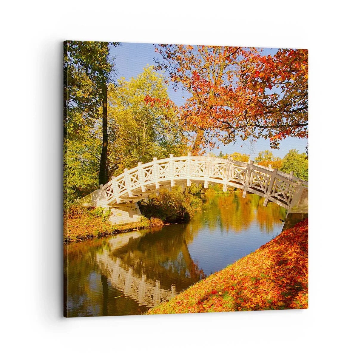 Obraz na plátně - Na bílém můstku vzdechů - 60x60 cm