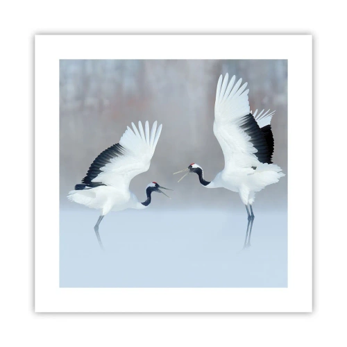 Plakát - Tanec v mlze - 40x40 cm