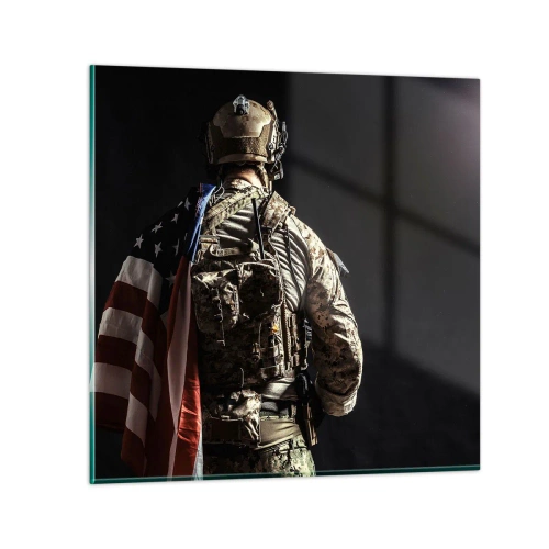 Obraz na skle - Právě proto - 60x60 cm