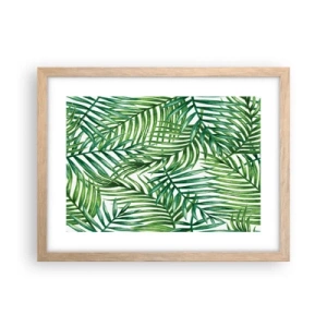 Plakát v rámu světlý dub - Pod zeleným baldachýnem - 40x30 cm
