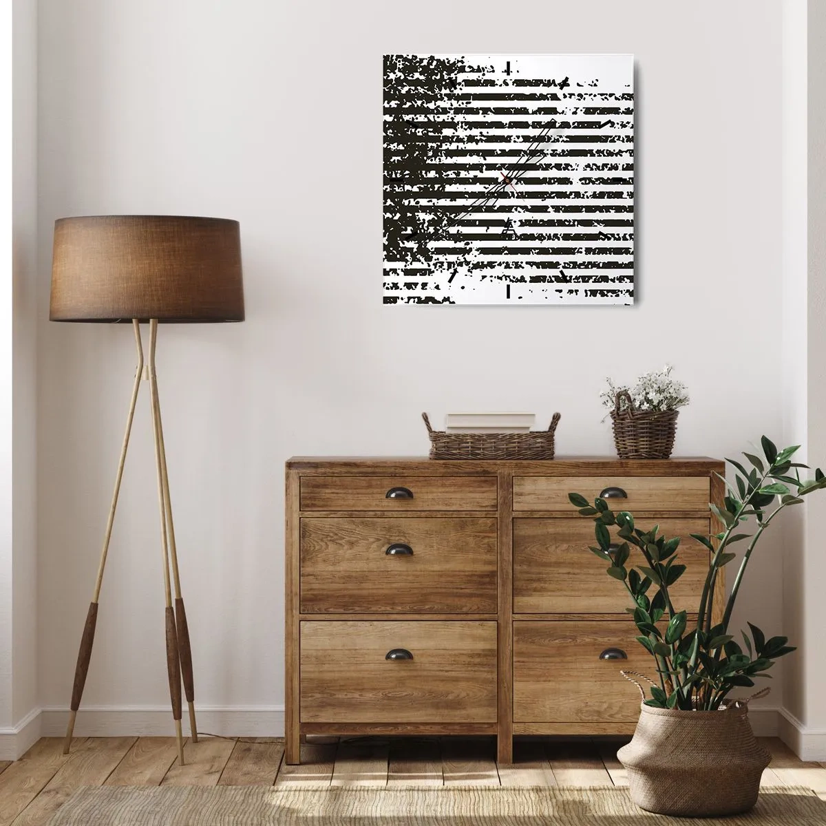 Nástěnné hodiny - Rytmus a šum - 40x40 cm