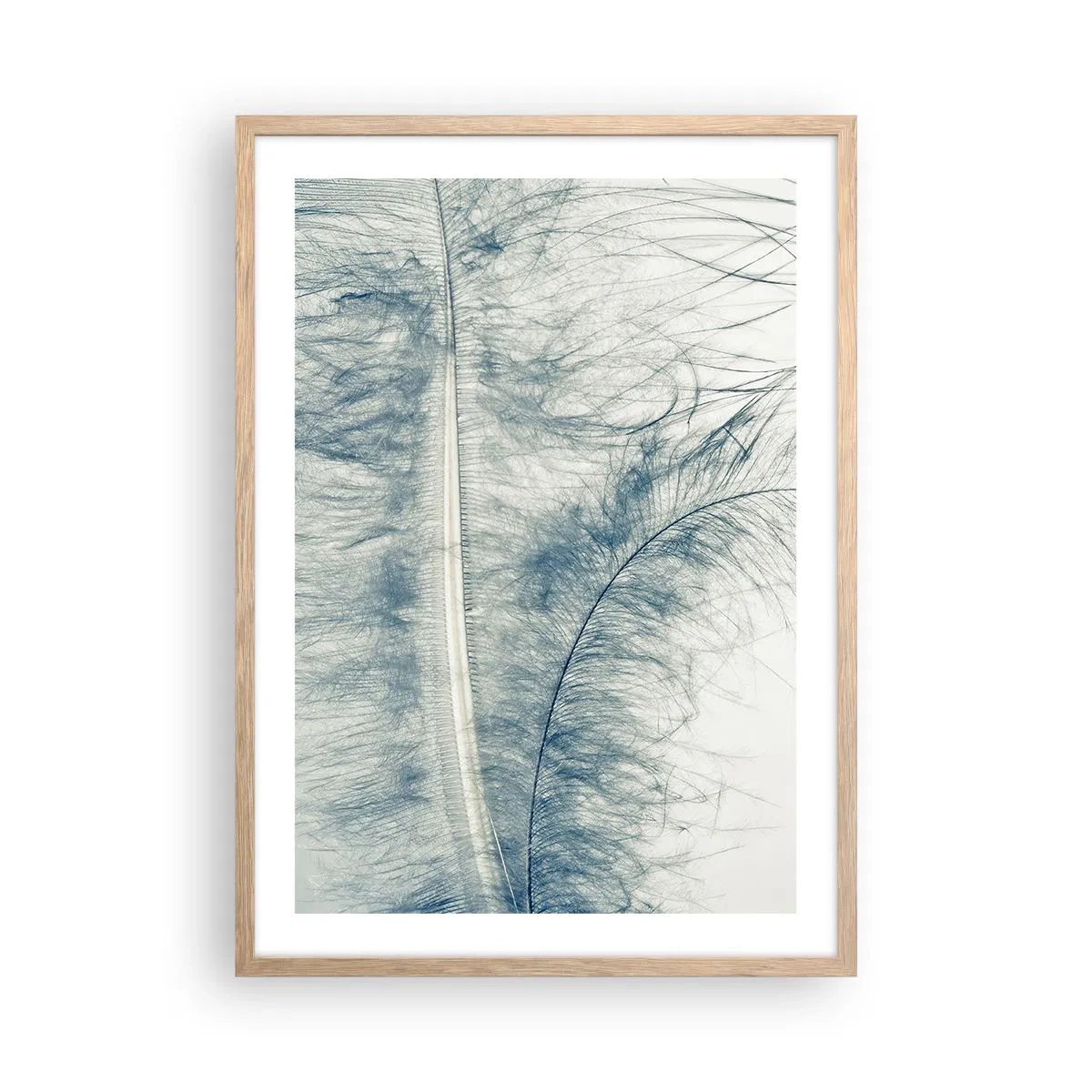 Plakát v rámu světlý dub - Šepot přírody - 50x70 cm