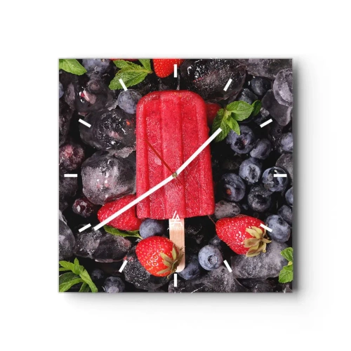 Nástěnné hodiny - Chuť horkého léta - 40x40 cm