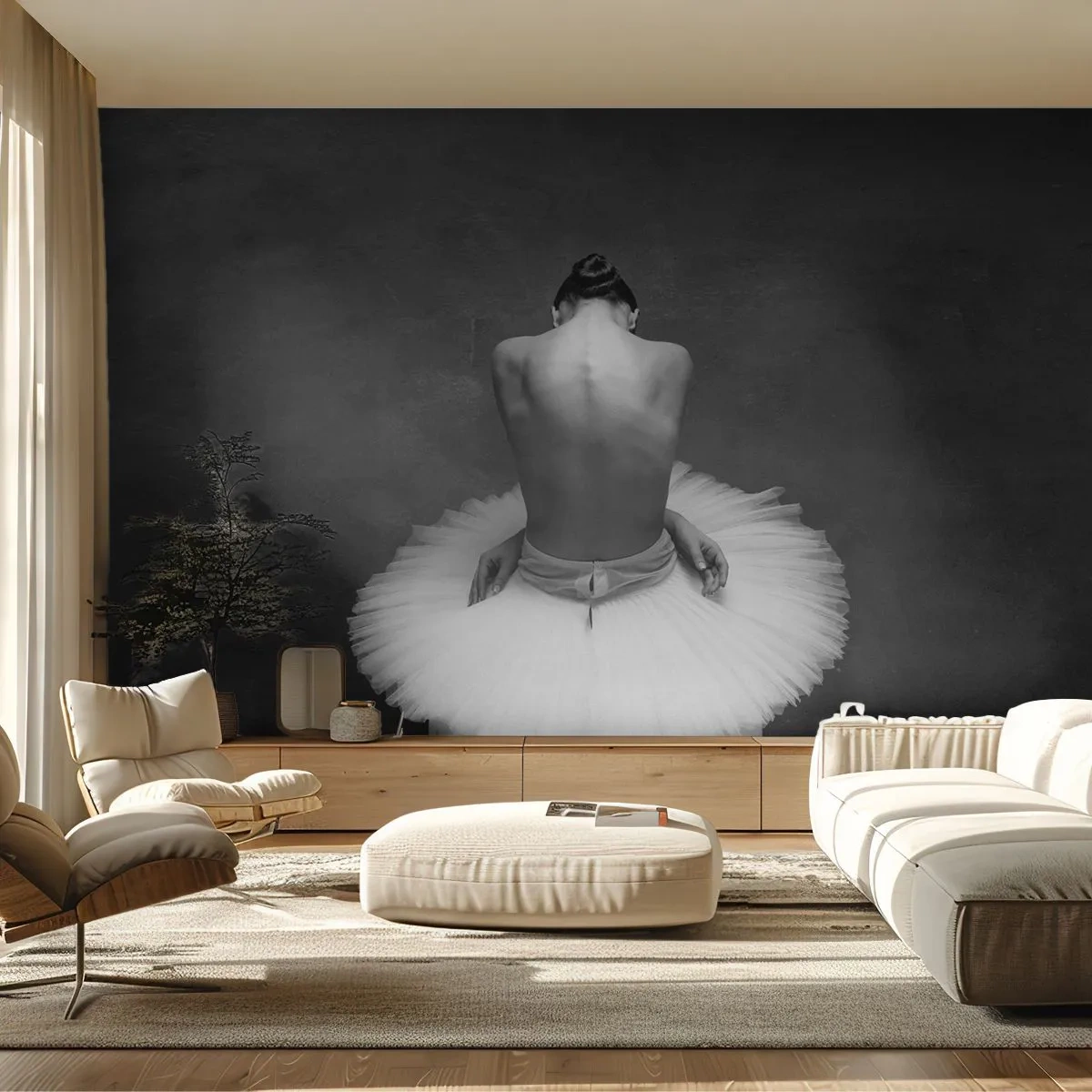 Fototapeta Premium Canvas - Právě kvete - Balerína, Tanec, Balet - 250x175 cm