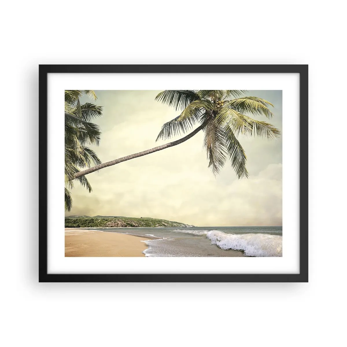 Plakát v černém rámu - Tropický sen - 50x40 cm