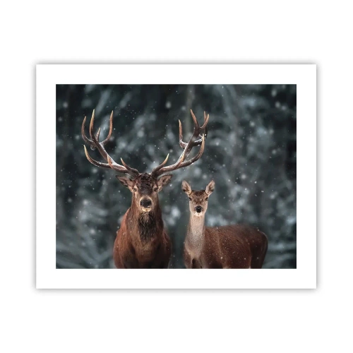 Plakát - Pán lesa se svou ženou - 50x40 cm