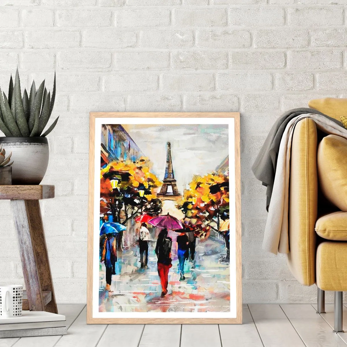 Plakát v rámu světlý dub - Na podzim zvlášť krásný - 61x91 cm