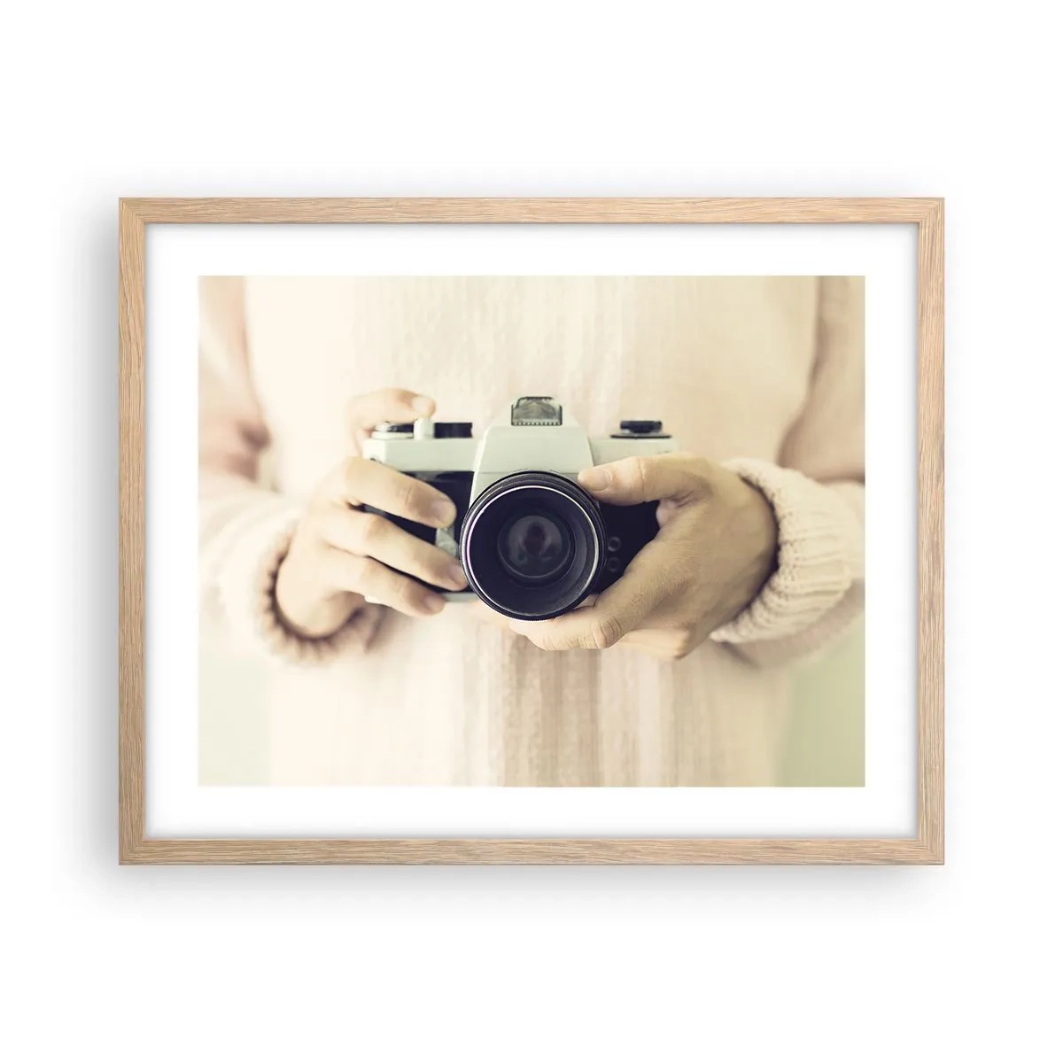 Plakát v rámu světlý dub - Pro více informací… - 50x40 cm