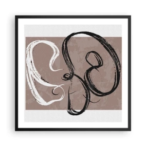 Plakát v černém rámu - Kompozice – hledání úplnosti - 60x60 cm